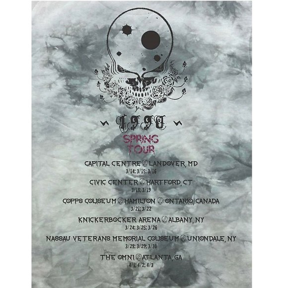 Grateful Dead Spring Tour 1990 Logo Tie Dye rock Official T-Shirt L NWT - Picture 5 of 5